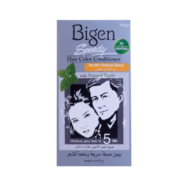 BIGEN SPEEDY HAIR COLOR CONDITIONER NATURAL BLACK (NO.881)