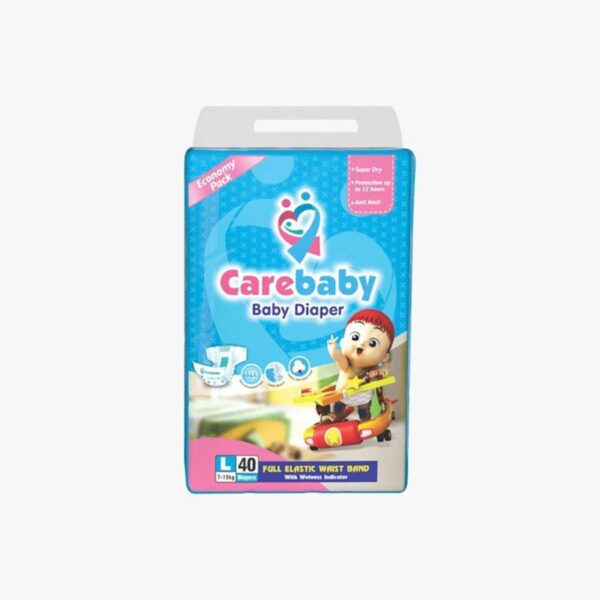 CAREBABY DIAPERS L 40PCS (7-15KG)