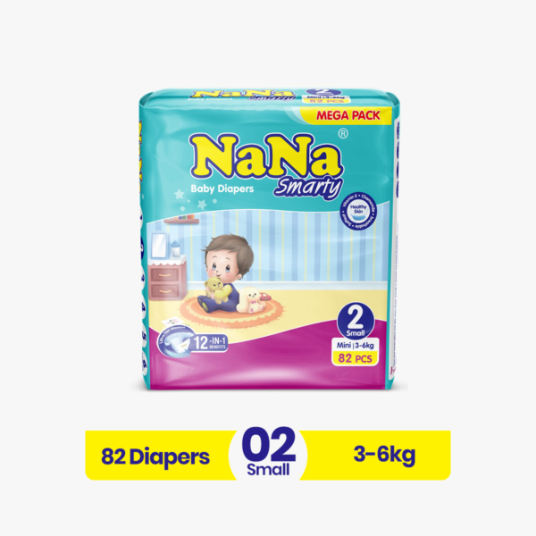 NANA DIAPER MEGA PACK S 82PCS (4-8KG)