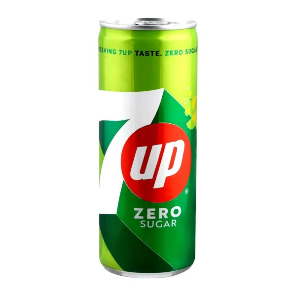 7UP ZERO SUGAR TIN 250ML