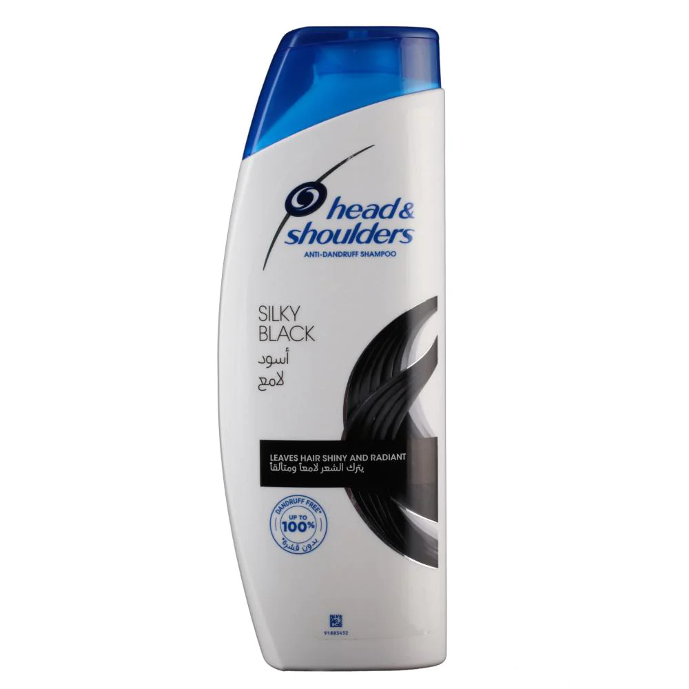 8001841460710.webp HEAD & SHOULDER SHAMPOO SILKY BLACK 360ML - Image 1