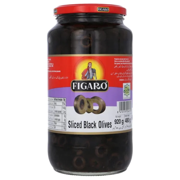 FIGARO OLIVES BLACK SLICED 920G