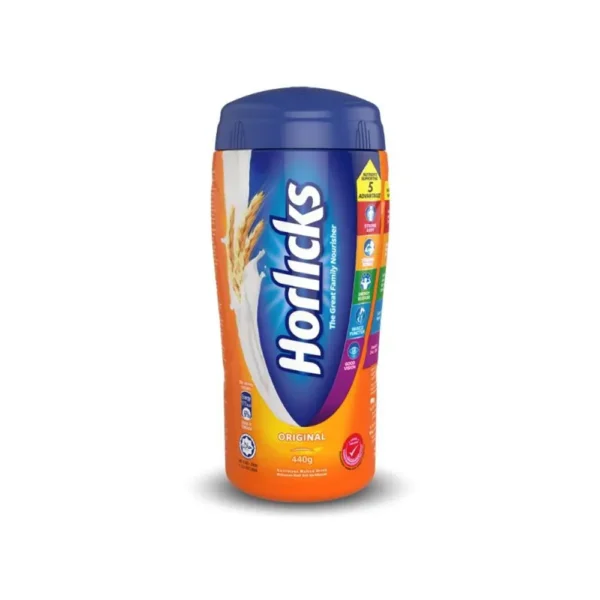 HORLICKS ORIGNAL MALTED DRINKING POWDER JAR 440G