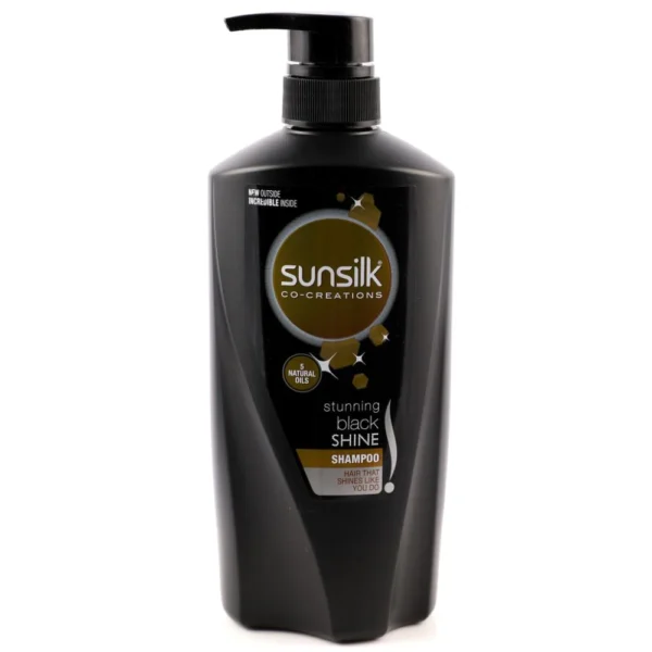 SUNSILK SHAMPOO STUNNING BLACK SHINE 660ML