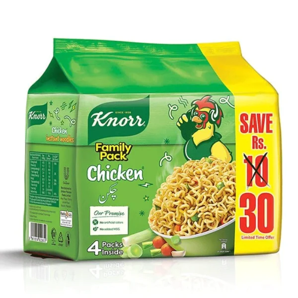 KNORR CHICKEN NOODLES FAMILY PACK 200G