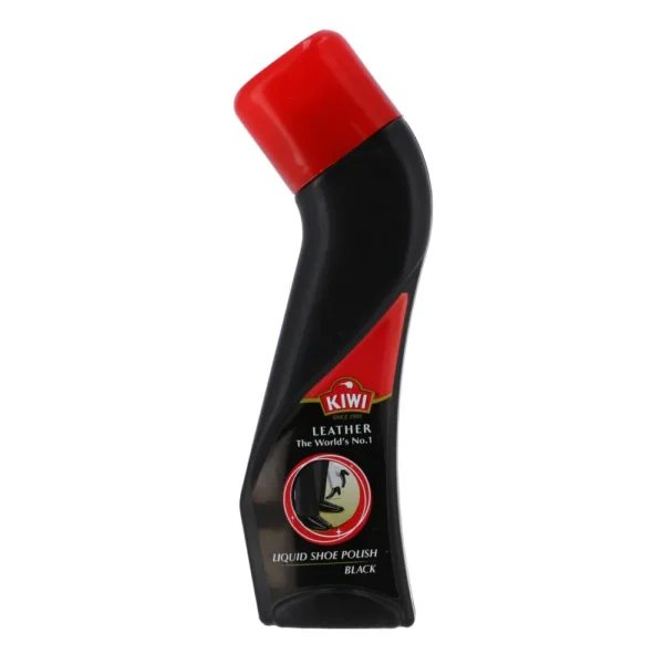 KIWI LEATHER LIQUID SHOE POLISH BLACK TAN 75ML