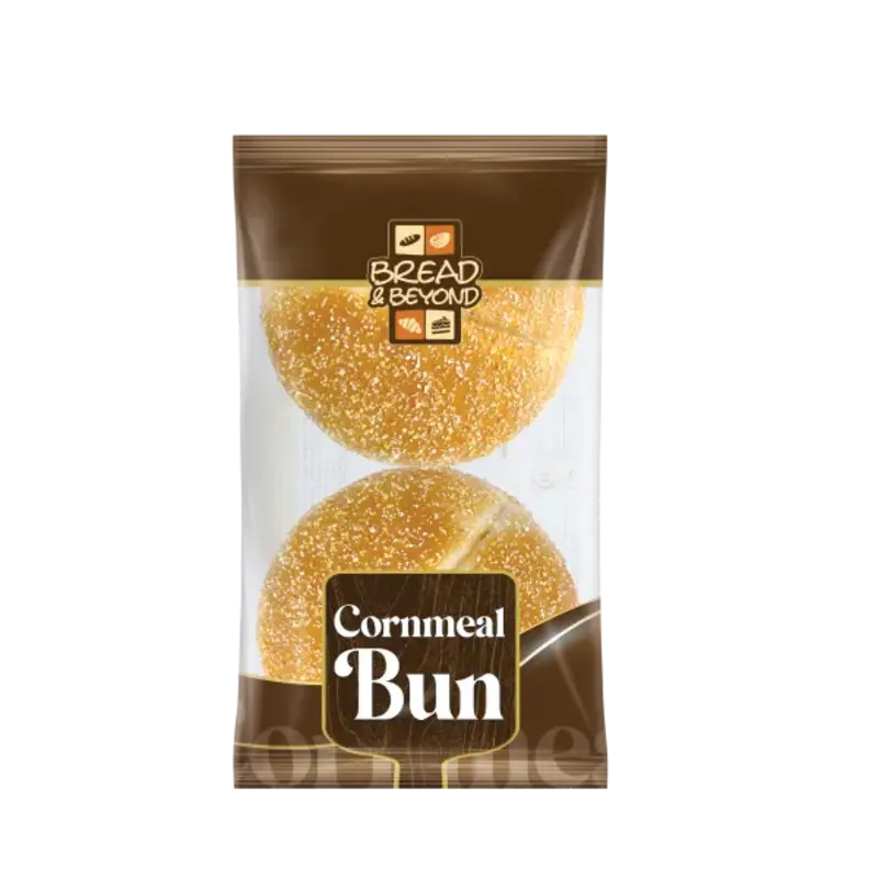 BREADBEYOND-JUST-BAKED-CORNMEAL-BUN-120G.webp B&B JUST BAKED CORNMEAL BUN 120G - Image 1