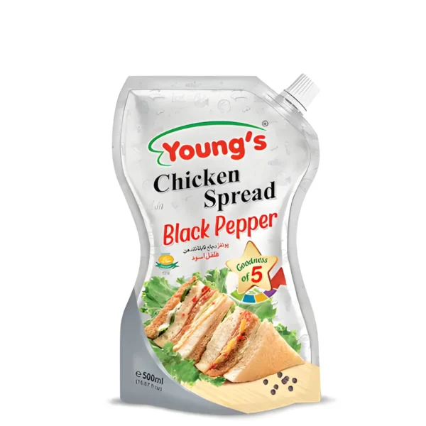YOUNG'S BLACK PEPPER CHICKEN SPREAD 500ML