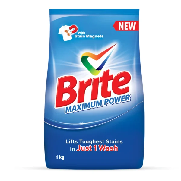 BRITE WASHING POWDER MAXIMUM POWER 1KG