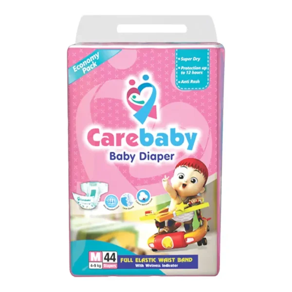 CAREBABY DIAPERS M 44PCS (4-9KG)