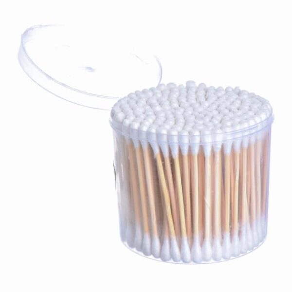 COTTON BUDS WOOD 100PCS JAR