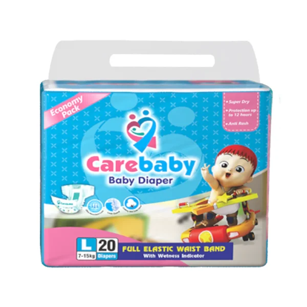 CARE BABY DIAPERS LARGE 4 20PC 7-15KG