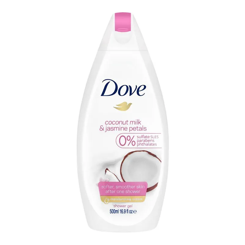 DOVE-COCONUT-JASMINE-PETALS-SHOWER-GEL-500ML.webp DOVE COCONUT MILK SHOWER GEL 500ML - Image 1