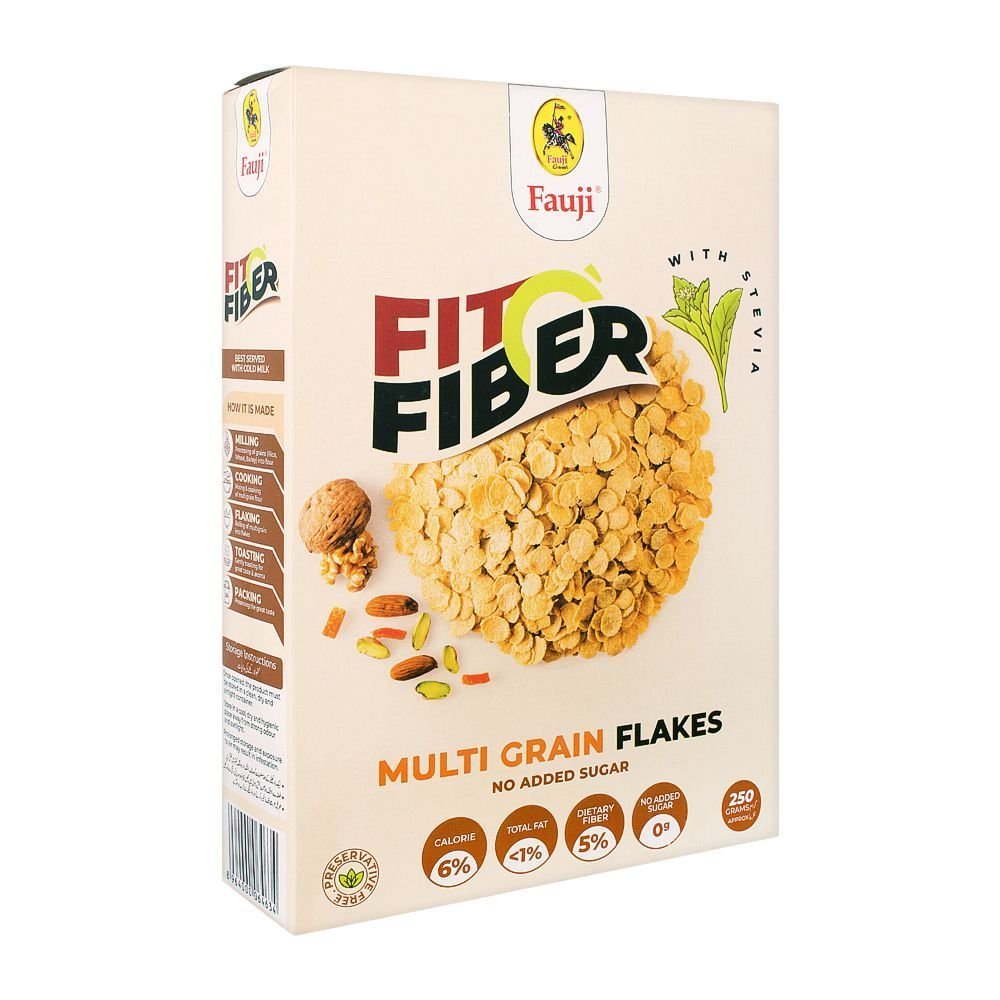 FAUJI-CEREALS-FIT-FIBER-MULTI-GRAIN-FLAKES-250G.jpg FAUJI CEREALS FIT FIBER MULTI GRAIN FLAKES 250G - Image 1