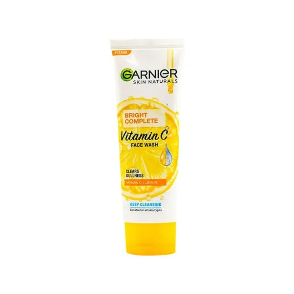 GARNIER FACE WASH BRIGHT COMPLETE VITAMIN-C 100ML