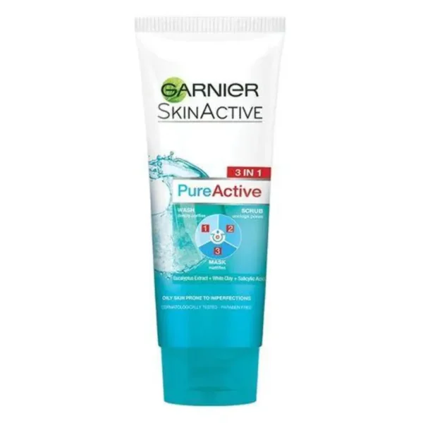GARNIER PURE ACTIVE FACE WASH 3IN1 100ML