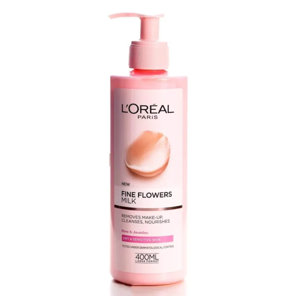 LOREAL PARIS SKIN FINE FLOWERS MILK CLEANSER 400ML