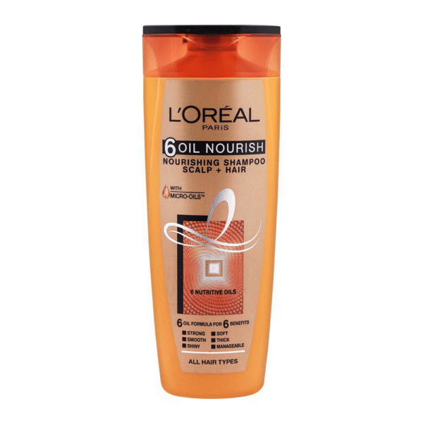 LOREAL PARIS SHAMPOO 6 OIL NOURISHING SCALP HAIR 360ML