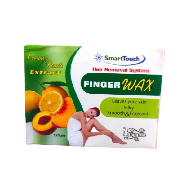 LUBNAS PEACH SMART TOUCH HAIR REMOVAL FINGER WAX 125G
