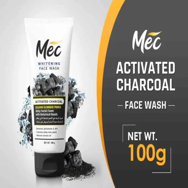 MEC FACE WASH ACTIVATED CHARCOAL 100G