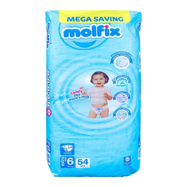 MOLFIX DIAPERS MEGA 6 XXL 54PCS 15KG