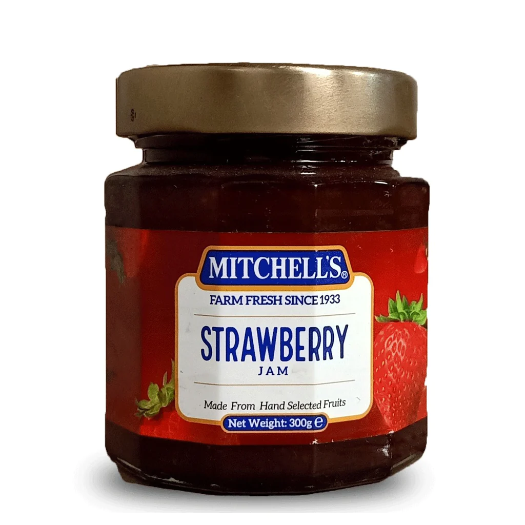Mitchell_sStrawberryJam300gm_1024x1024.webp MITCHELL'S STRAWBERRY JAM 300G - Image 1