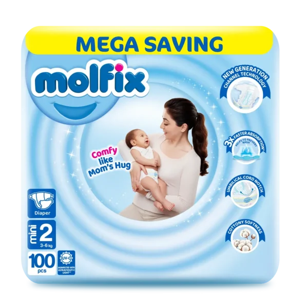 MOLFIX DIAPERS MEGA 2-100PCS (3-6KG)