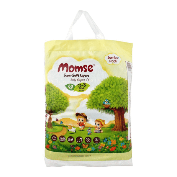 MOMSE DIAPERS PANTS M-3 64PCS (6-11KG)