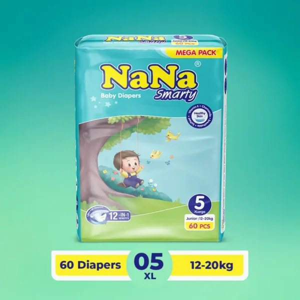 NANA DIAPER MEGA PACK XL 60PCS (12-20KG)