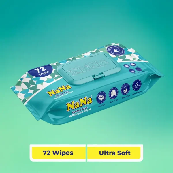NANA MULTI PURPUSES BABY WIPES 72 SHEETS