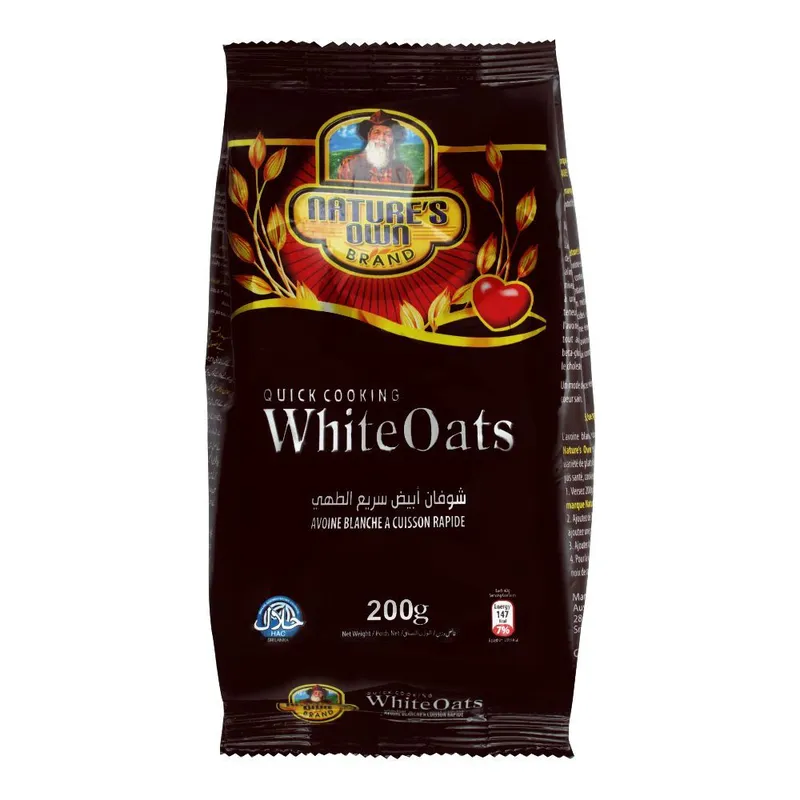 NATURES-OWN-WHITE-OATS-POUCH-200G.webp NATURE'S OWN WHITE OATS POUCH 200G - Image 1