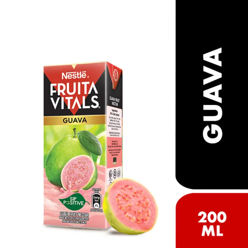 NESTLE-FRUITA-VITALS-GUAVA-NECTAR-200ML.webp NESTLE FRUITA VITALS GUAVA NECTAR 200ML - Image 1