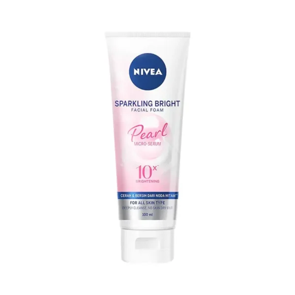 NIVEA FACIAL FOAM SPARKLING WHITE QX 100ML