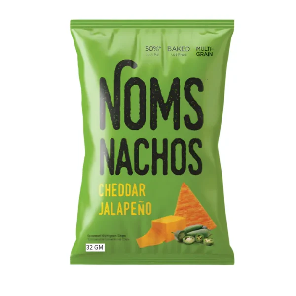 NOMS NACHOS CHEDDER JALAPENO 32G