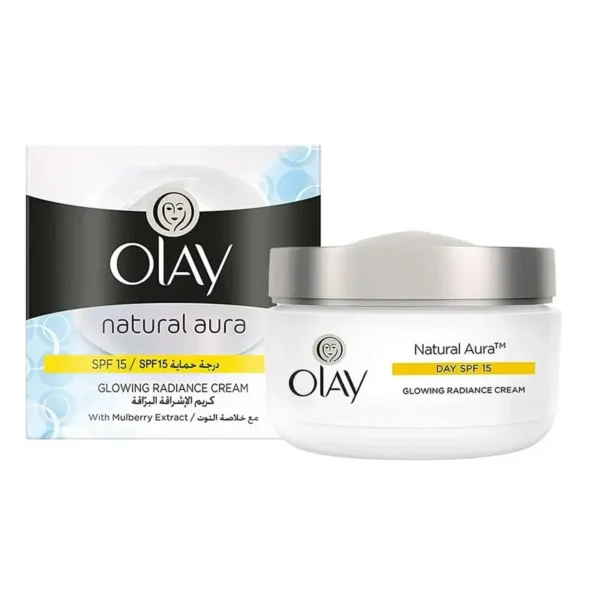 OLAY NATURAL WHITE GLOWING RADIANCE DAY CREAM SPF15 50ML