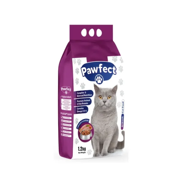 PAWFECT CAT FOOD CHICKEN FLAVOUR1.2KG