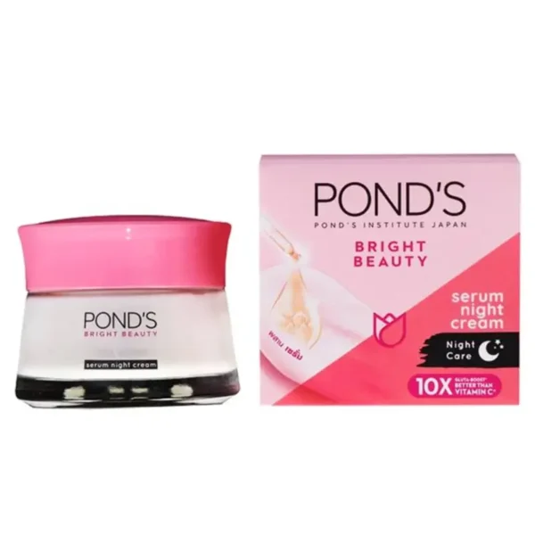 PONDS BRIGHT BEAUTY SPOT LESS GLOW NIGHT CREAM 50G