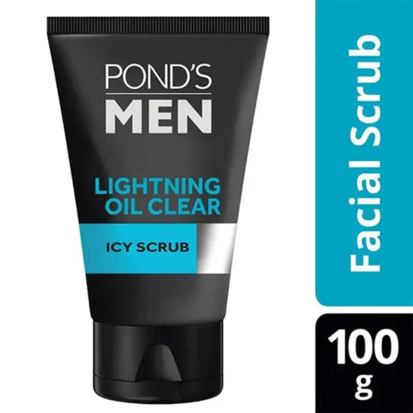 PONDS MEN LIGHTNING OIL CLEAR SCRUB 100G