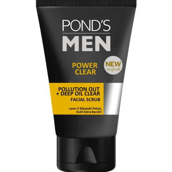 PONDS MEN POLLUTION FACIAL SCRUB POWER CLEAN 100G