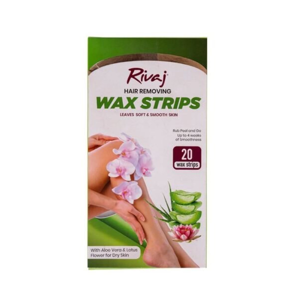 RIVAJ UK WITH LEMON 20 WAX STRIPS