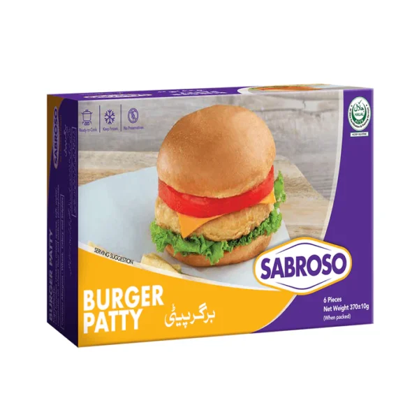 SABROSO BURGER PATTY 6PCS 370G