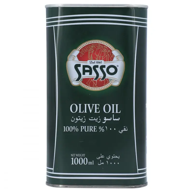 SASSO-OLIVE-OIL-TIN-1L.webp SASSO OLIVE OIL TIN 1L - Image 1