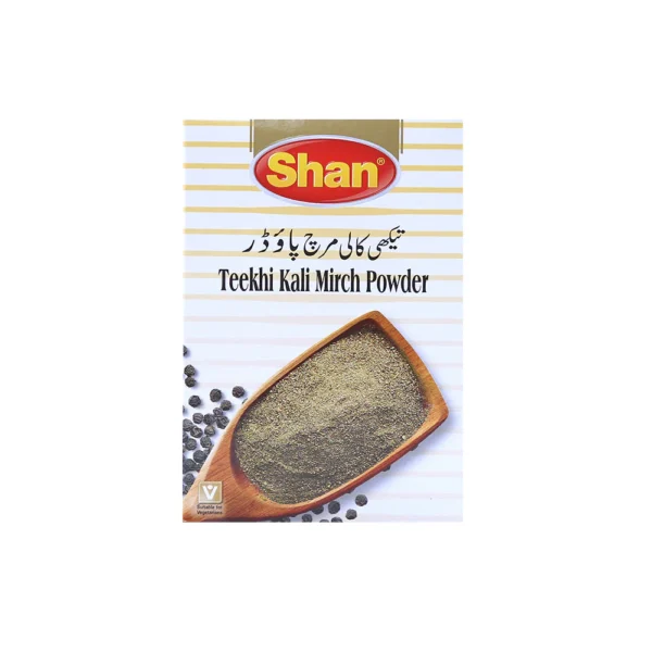 SHAN TEEKHI KALI MIRCH POWDER 25G