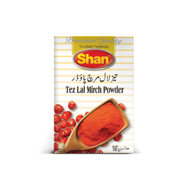 SHAN TEZ LAL MIRCH POWDER 50G