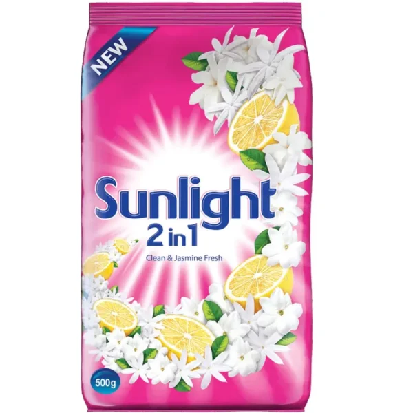 SUNLIGHT WASHING POWDER 2IN1 CLEAN & JASMINE FRESH PINK 500G