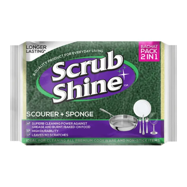 SCRUB SHINE SPONGE BACHAT PACK