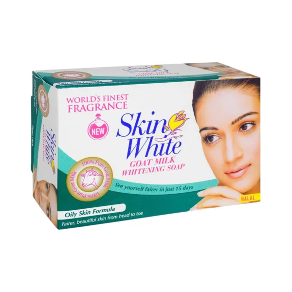 SKIN WHITE GOAT MILK WHITENING SOAP OILY SKIN 110G