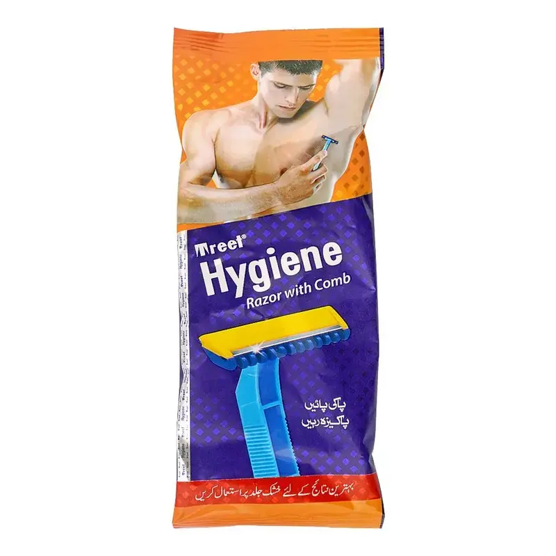 TREET-HYGIENE-RAZOR-WITH-COMB-1PCS.webp TREET HYGIENE RAZOR WITH COMB (1PCS) - Image 1