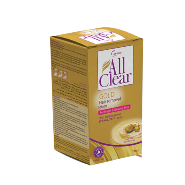 CARESSE ALL CLEAR HAIR REMOVAL LOTION GOLD 120G