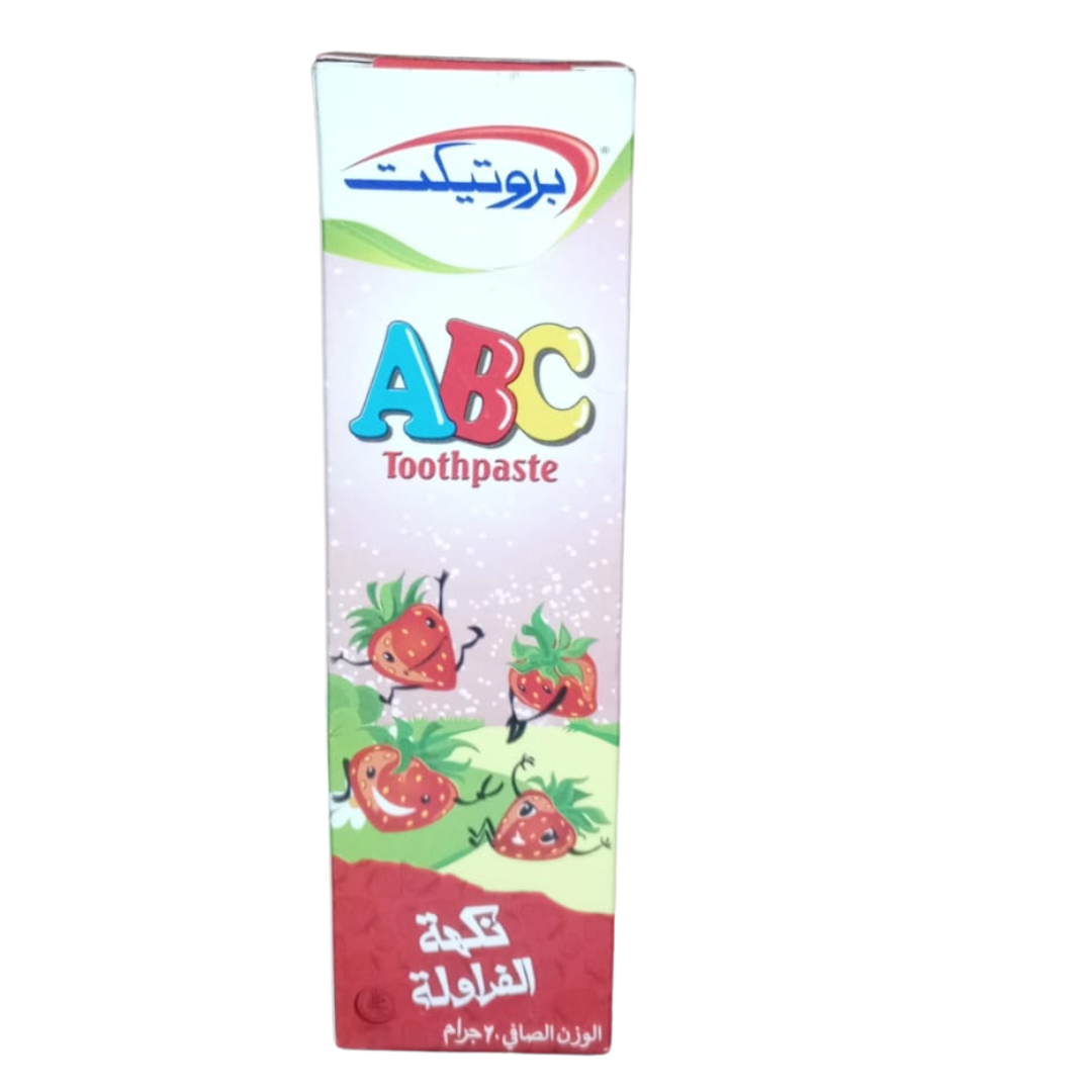 Untitled-design-2023-12-24T175328.744.png PROTECT ABC TOOTH PASTE STRAWBERRY FLAVOUR 60G - Image 1